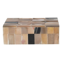 Handmade Natural Horn &amp; MDF Box, Natural