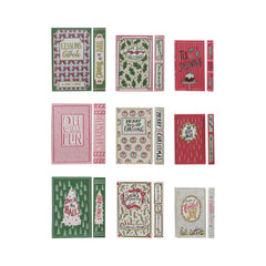 Holiday Book Storage Boxes, Set of 3, 3 Styles all nine book covers - decorative storage by Creative Co-Op - Whats New Furniture Portland OR