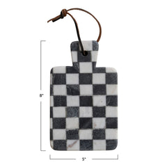 Cheese board dimensions, 8 inches long by 5 inches wide