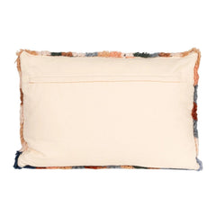 New Zealand Wool Tufted Checkered Lumbar Pillow