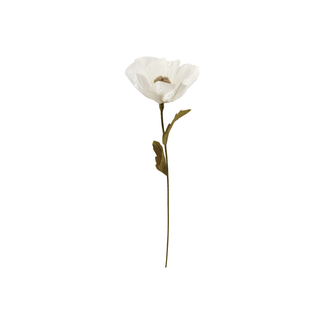 Paper Flower Pick, Green & Cream Color - What's New Furniture - Portland, Oregon