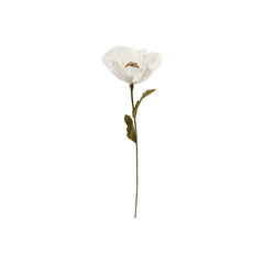 Paper Flower Pick, Green &amp; Cream Color - What&