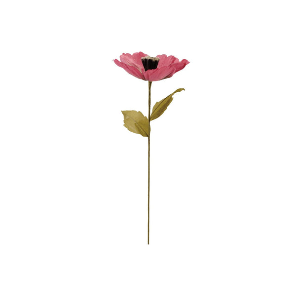 Paper Flower Pick, Green & Pink - What's New Furniture - Portland, Oregon