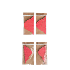 Paper honeycomb ornaments shown folded flat in their kraft packaging sleeves - Whats New Furniture Portland OR