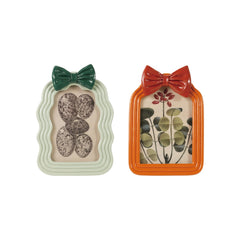 Resin Photo Frame with Bow, 2 Styles (Holds 4" x 6" Photo) both styles - decor by Creative Co-Op - Whats New Furniture Portland OR