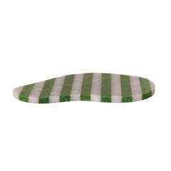 Organic edge detail on green and white resin serving board - Creative Co-Op - Whats New Furniture Portland OR