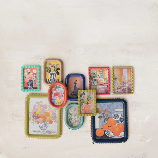 Scalloped Photo Frame w/ Gold Finish Edge - Whats New Furniture - Portland, Oregon