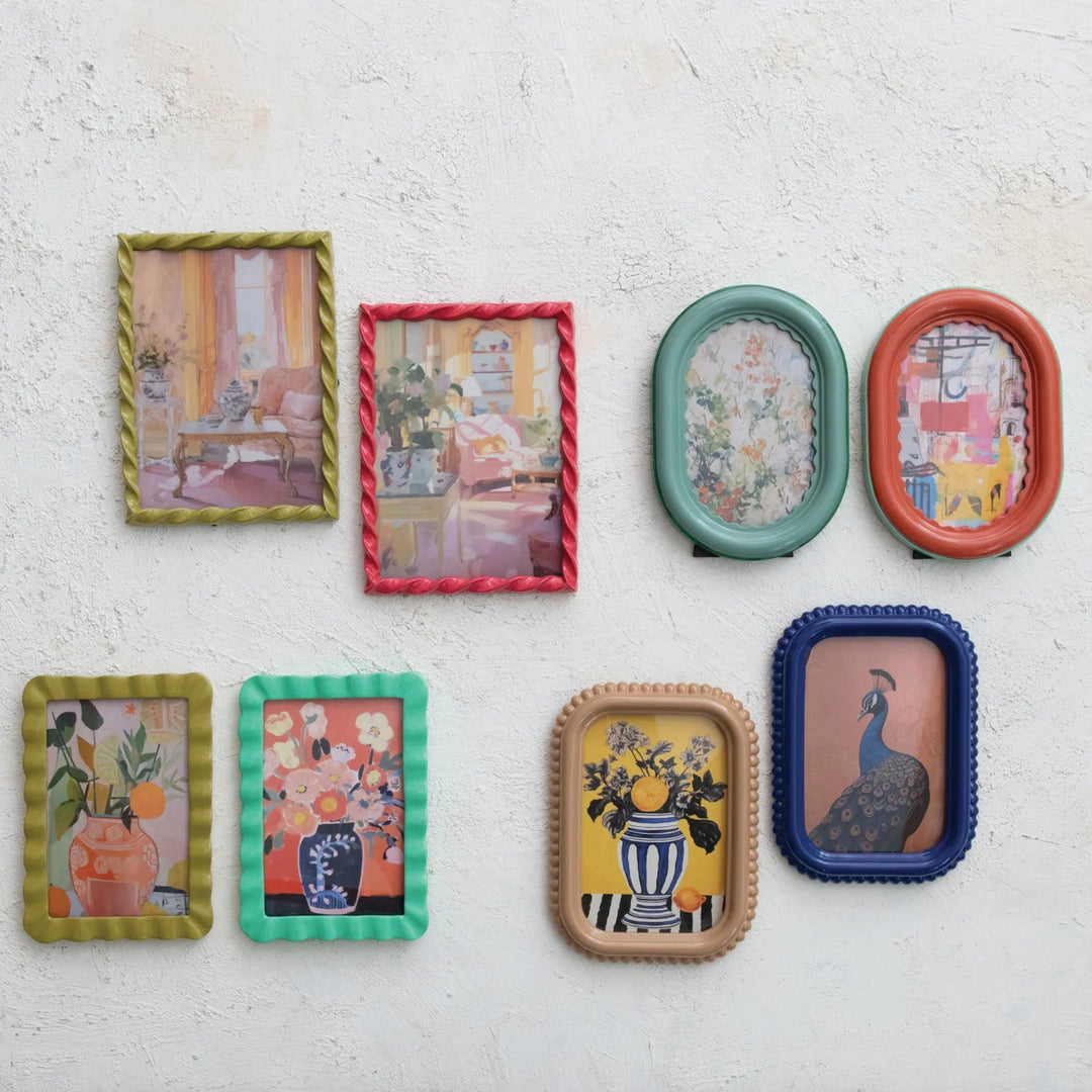 Twisted/Bobbin/Ruffled Photo Frame, 8 Styles (Holds 4x6 &amp; 5x7 Photo)