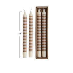 Taper candle dimensions, 10 inches high