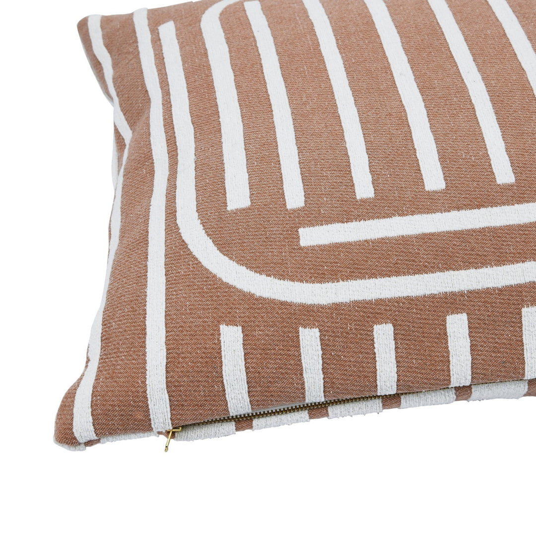 Woven Cotton Reversible Pillow w/ Lines - Whats New Furniture - Portland, Oregon