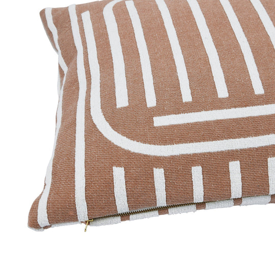 Woven Cotton Reversible Pillow w/ Lines - Whats New Furniture - Portland, Oregon