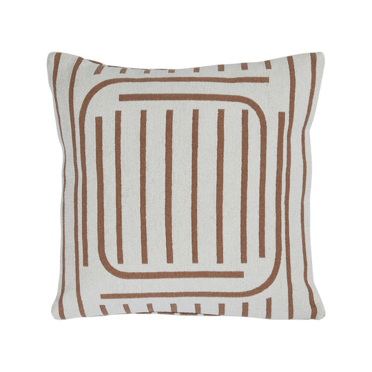 Woven Cotton Reversible Pillow w/ Lines - Whats New Furniture - Portland, Oregon