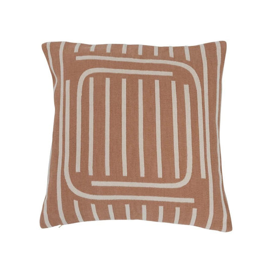 Woven Cotton Reversible Pillow w/ Lines - Whats New Furniture - Portland, Oregon
