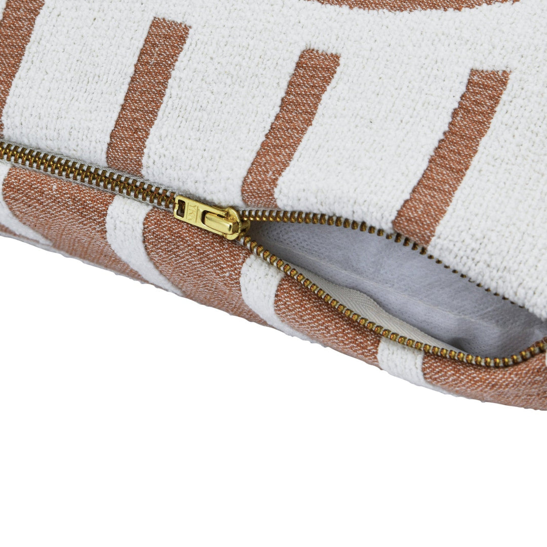 Woven Cotton Reversible Pillow w/ Lines - Whats New Furniture - Portland, Oregon