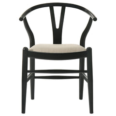 Crestmont Wood Wishbone Dining Side Chair Black (Set of 2) - What&