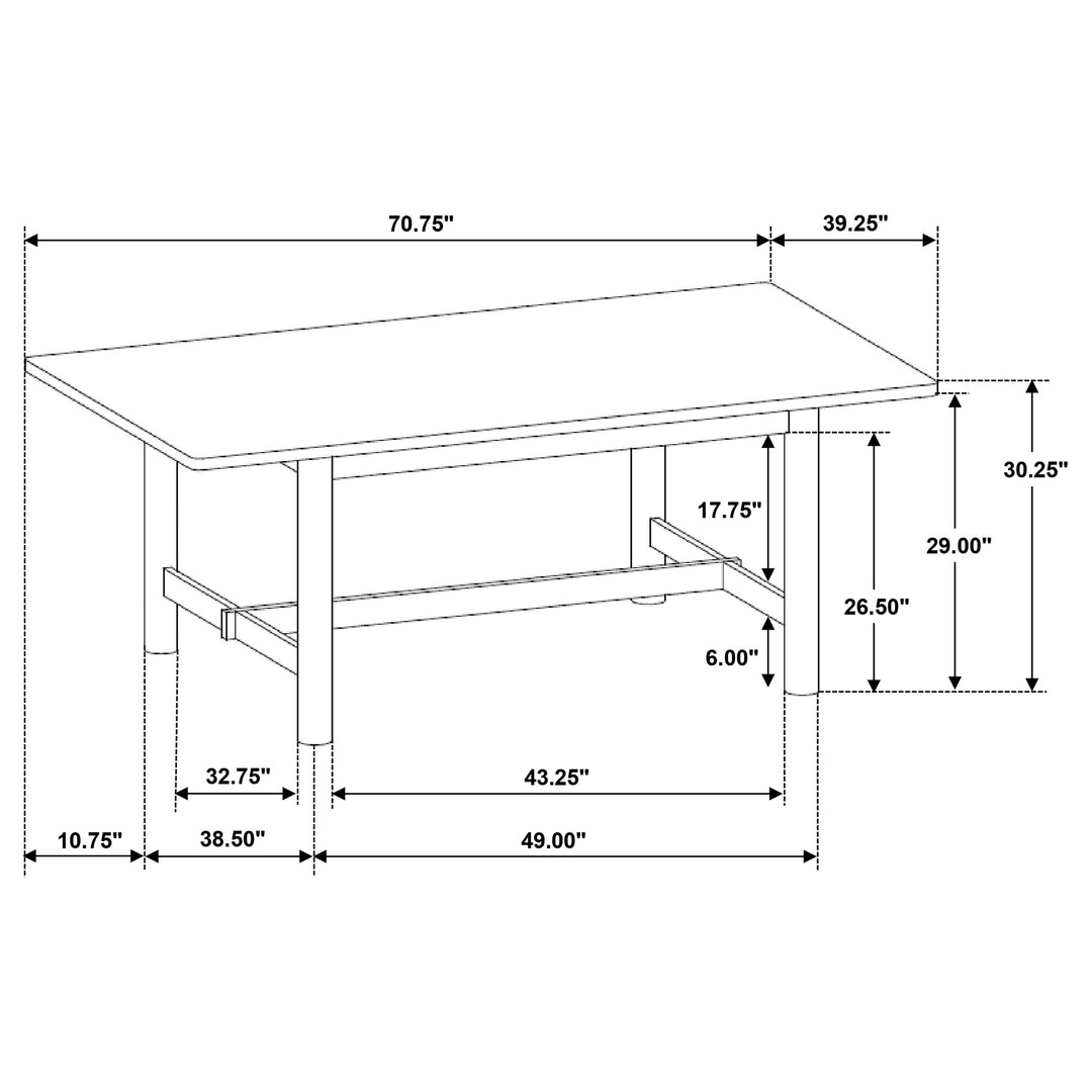 Crestmore 71-inch Rectangular Wood Dining Table Walnut - What&