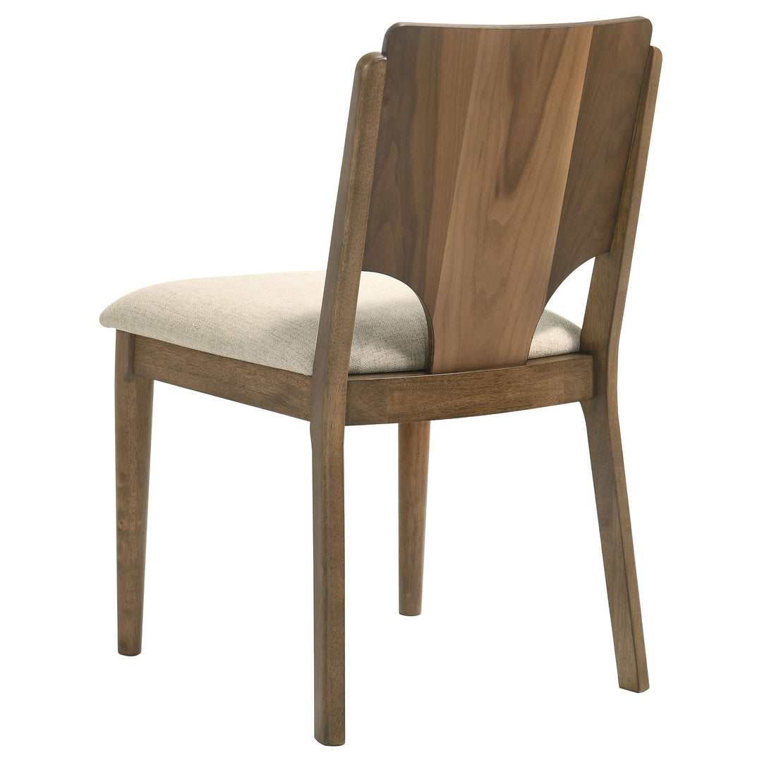 Crestmore Dining Chair Upholstered Seat Walnut (Set of 2) - What&