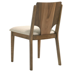 Crestmore Dining Chair Upholstered Seat Walnut (Set of 2) - What&