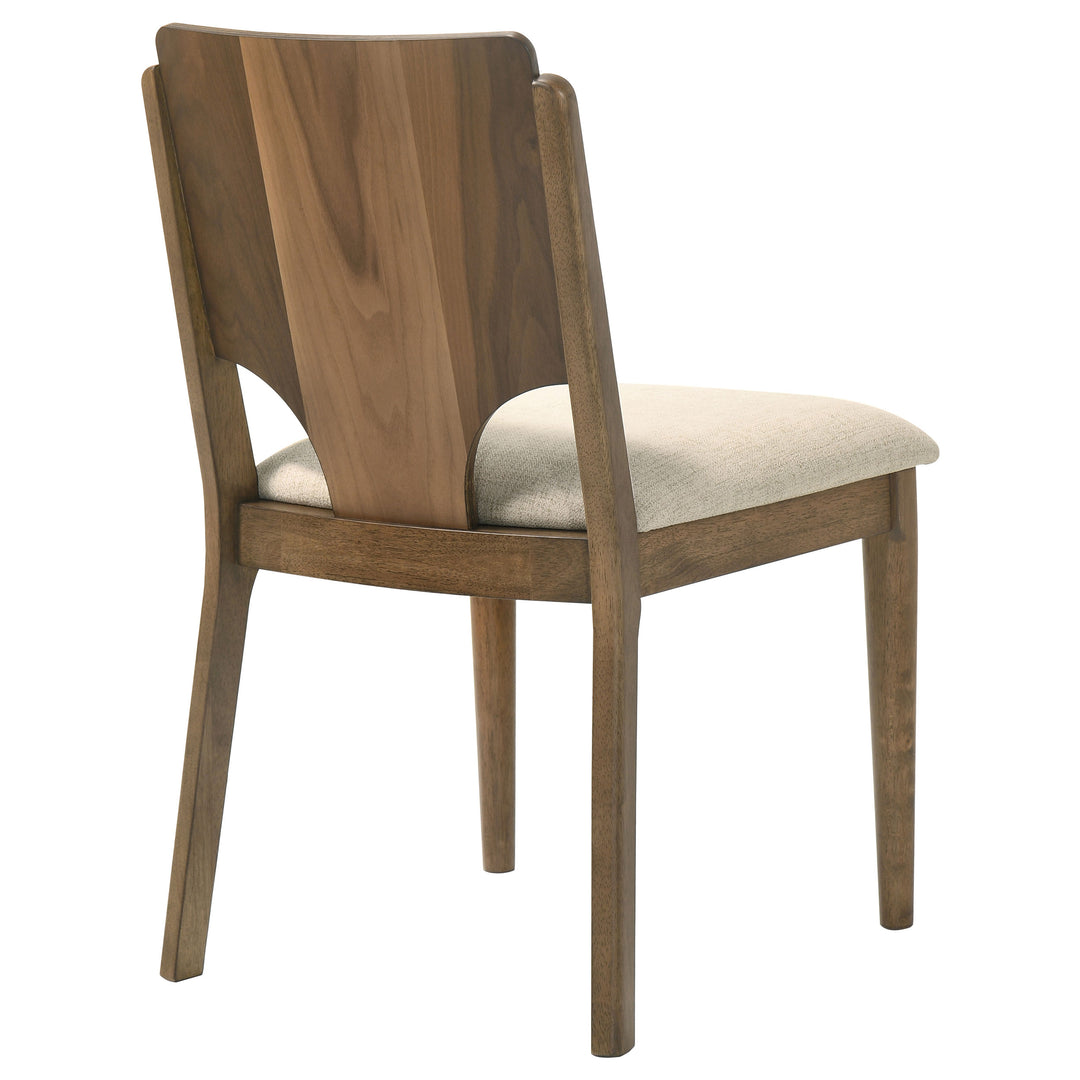 Crestmore Dining Chair Upholstered Seat Walnut (Set of 2) - What&