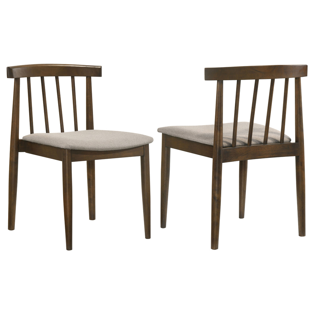 Cullen Dining Side Chair Upholstered Seat Walnut (Set of 2) - What&