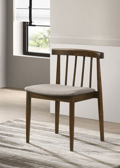 Cullen Dining Side Chair Upholstered Seat Walnut (Set of 2) - What&