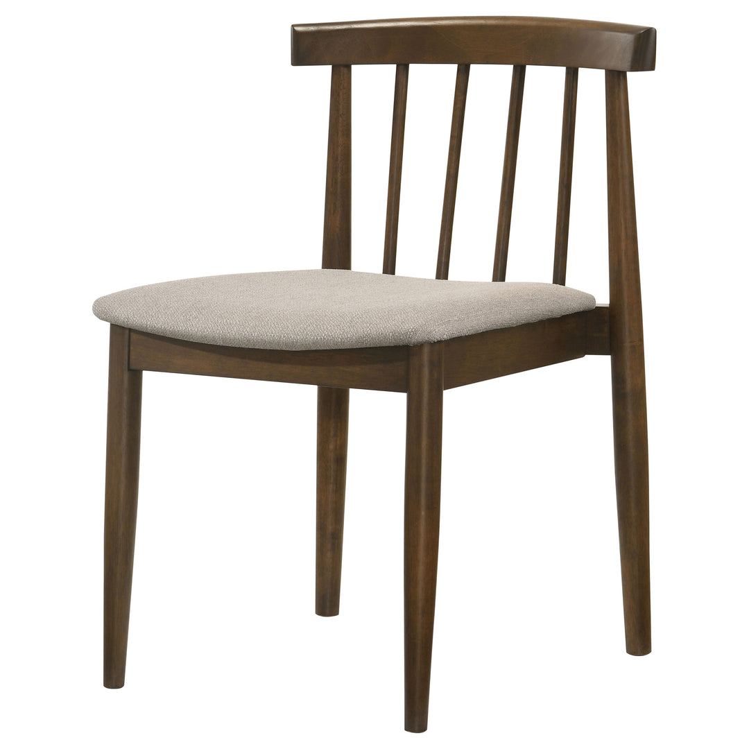 Cullen Dining Side Chair Upholstered Seat Walnut (Set of 2) - What&