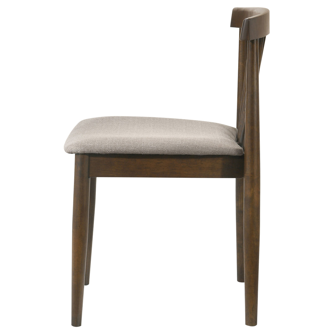 Cullen Dining Side Chair Upholstered Seat Walnut (Set of 2) - What&