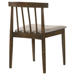 Cullen Dining Side Chair Upholstered Seat Walnut (Set of 2) - What&