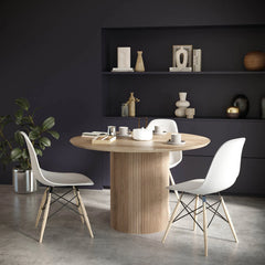 Cylinder Round Dining Table detail view 6 - Whats New Furniture - Portland, Oregon