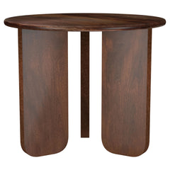 Dale Round Solid Mango Wood Side End Table Brown - What&