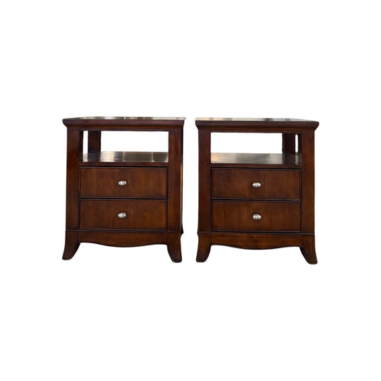 Dark Brown Nightstands (Set) - view 2