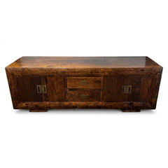 Dark Wood Low Credenza - view 2