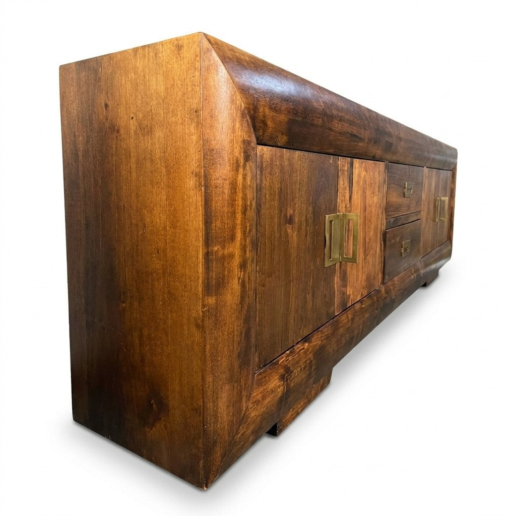 Dark Wood Low Credenza - view 4