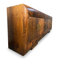 Dark Wood Low Credenza - view 4