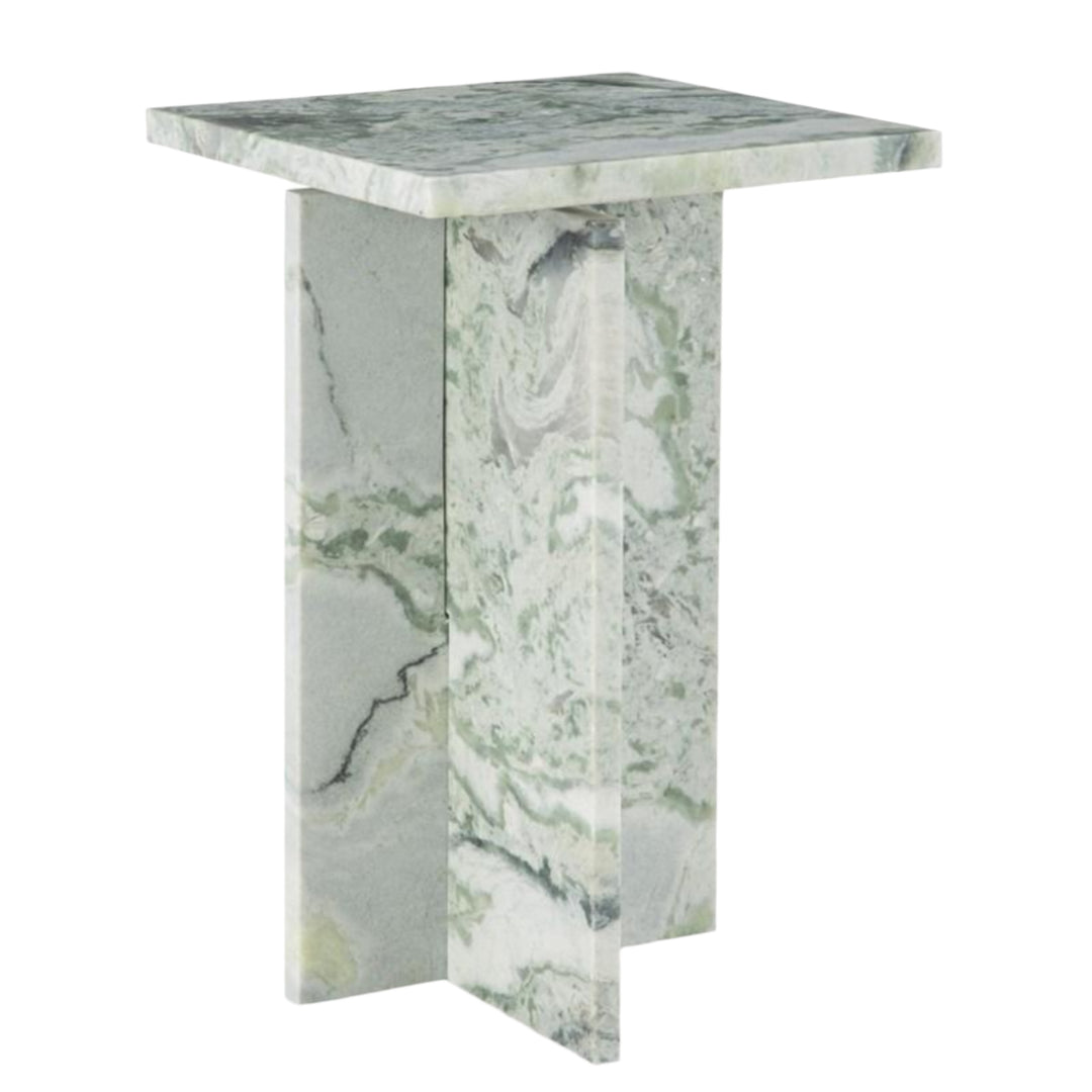 Deaconwell Accent Table in Green Vein Marble - green vein marble accent table by Ashley - Whats New Furniture Portland OR