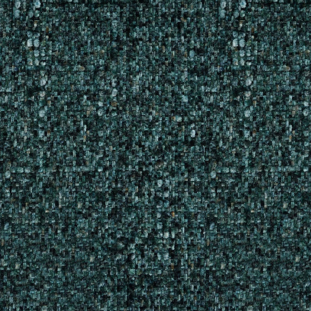 Azzaro Make Waves teal chenille throw pillow fabric swatch by Decor Fifty-Five - Whats New Furniture Portland OR