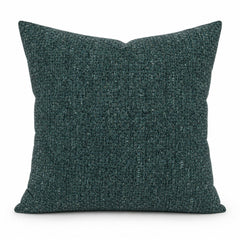 Azzaro Make Waves teal chenille throw pillow front view by Decor Fifty-Five - Whats New Furniture Portland OR