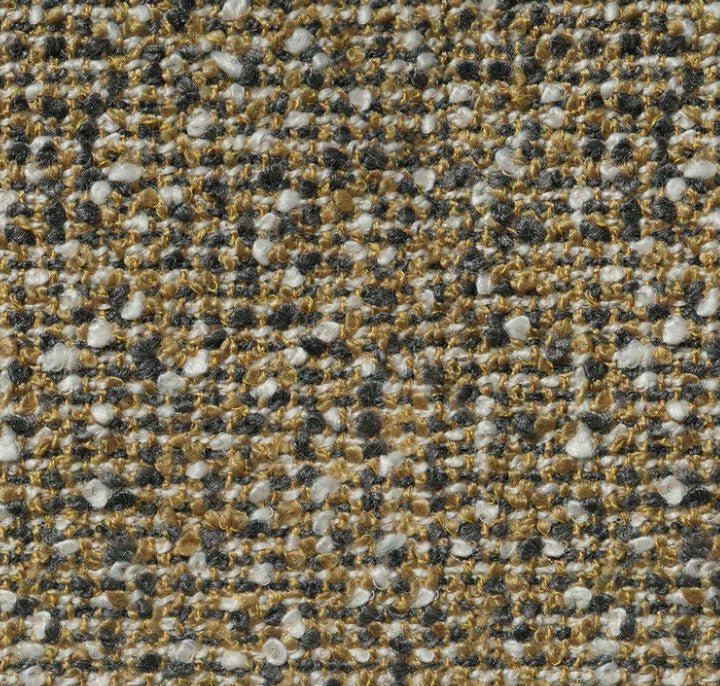 Milburn Windy City gold boucle throw pillow fabric swatch by Decor Fifty-Five - Whats New Furniture Portland OR