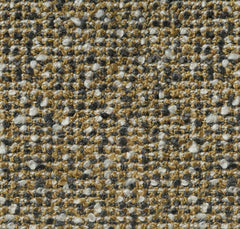 Milburn Windy City gold boucle throw pillow fabric swatch by Decor Fifty-Five - Whats New Furniture Portland OR