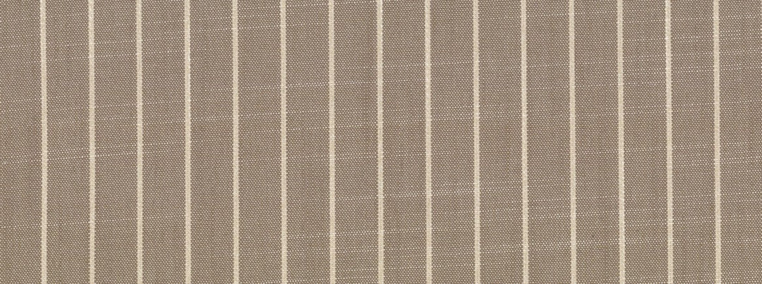 Rhett Earth Ticking Stripe Throw Pillow fabric close-up by Decor Fifty-Five - Whats New Furniture Portland OR