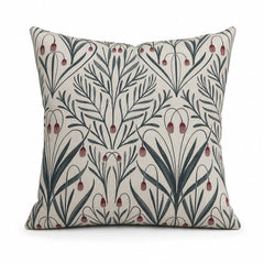 Tendril Williamsburg botanical throw pillow front view by Decor Fifty-Five - Whats New Furniture Portland OR