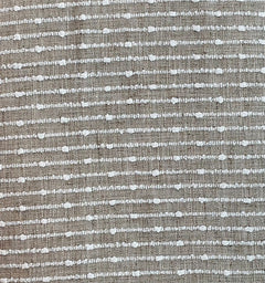 Deja Vu Harvest Slub Stripe Throw Pillow fabric close-up by Decor Fifty-Five - Whats New Furniture Portland OR