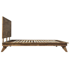 Denali American Walnut Queen Bed - alternate angle - mid-century modern beds - Whats New Furniture Portland OR