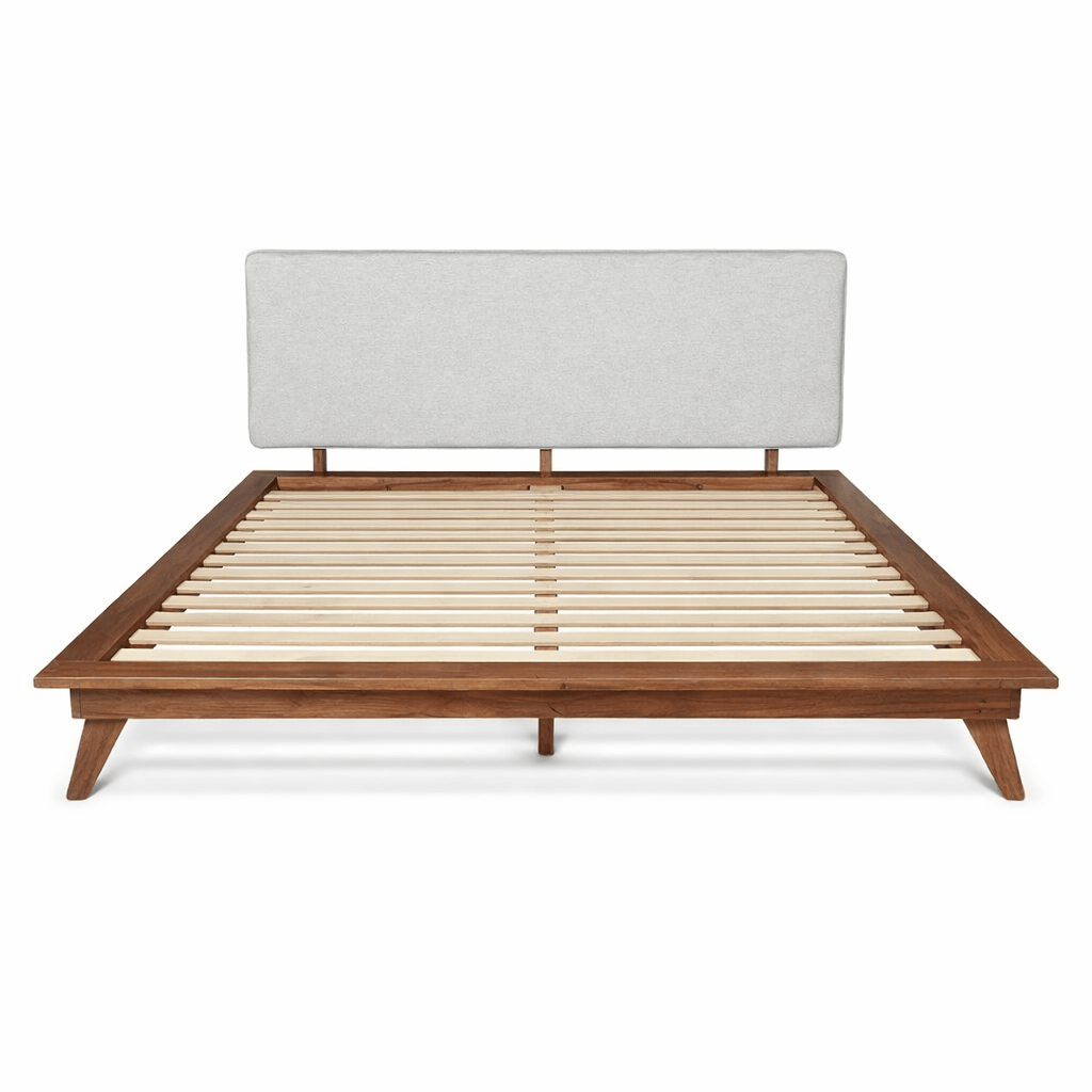Denali Upholstered King Platform Bed in Grey Walnut - upholstered king platform bed by Unique Furniture - Whats New Furniture Portland OR