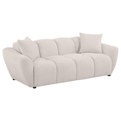 Destino Chenille Upholstered Splayed Arm Sofa Greige - What&