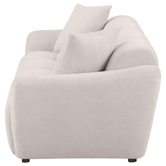 Destino Chenille Upholstered Splayed Arm Sofa Greige - What&