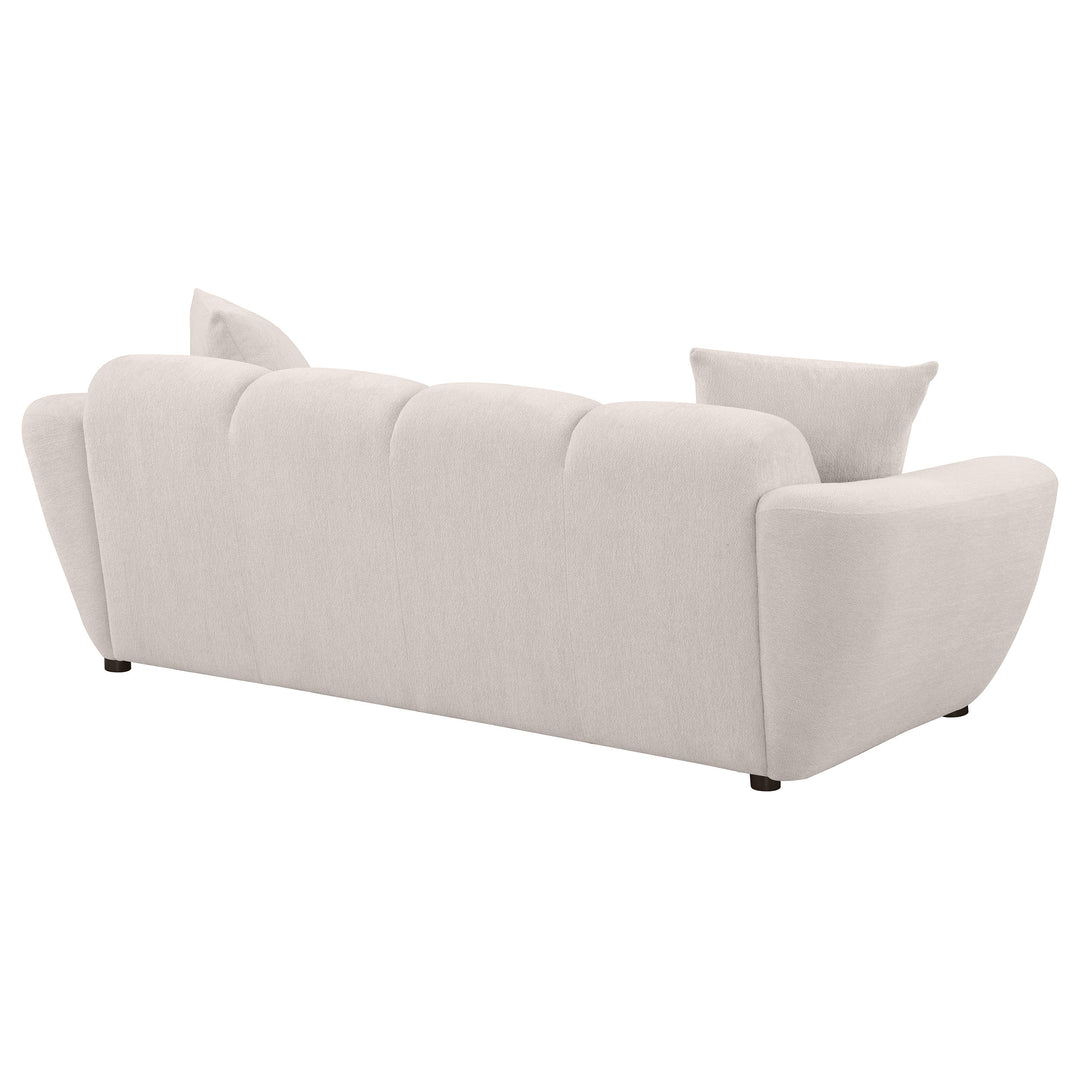 Destino Chenille Upholstered Splayed Arm Sofa Greige - What&