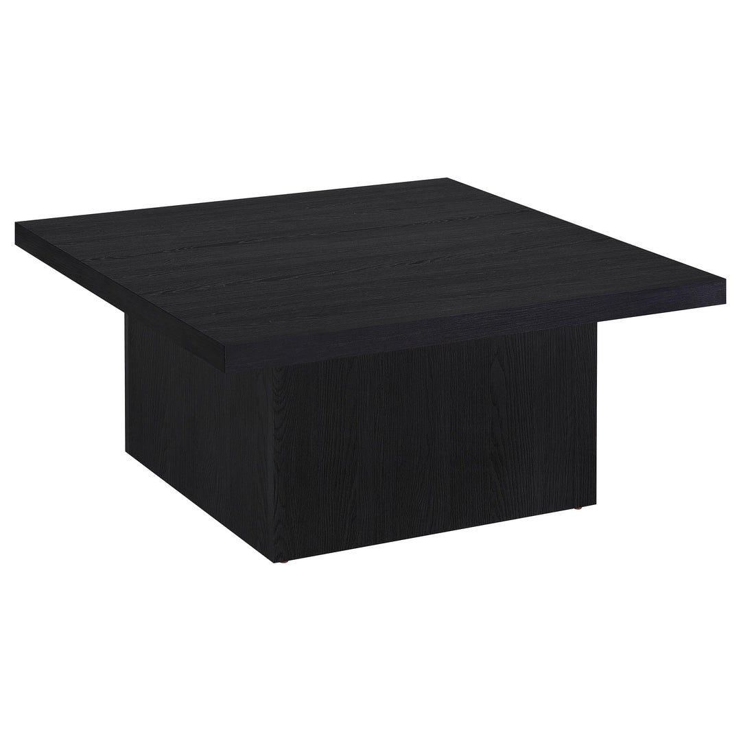 Devar Square Engineered Wood Cocktail Coffee Table Black - What&