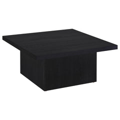 Devar Square Engineered Wood Cocktail Coffee Table Black - What&