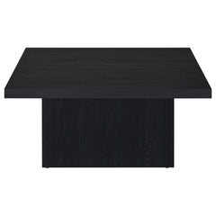 Devar Square Engineered Wood Cocktail Coffee Table Black - What&